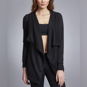 Zobha Flyaway Cardigan, Black, MEDIUM